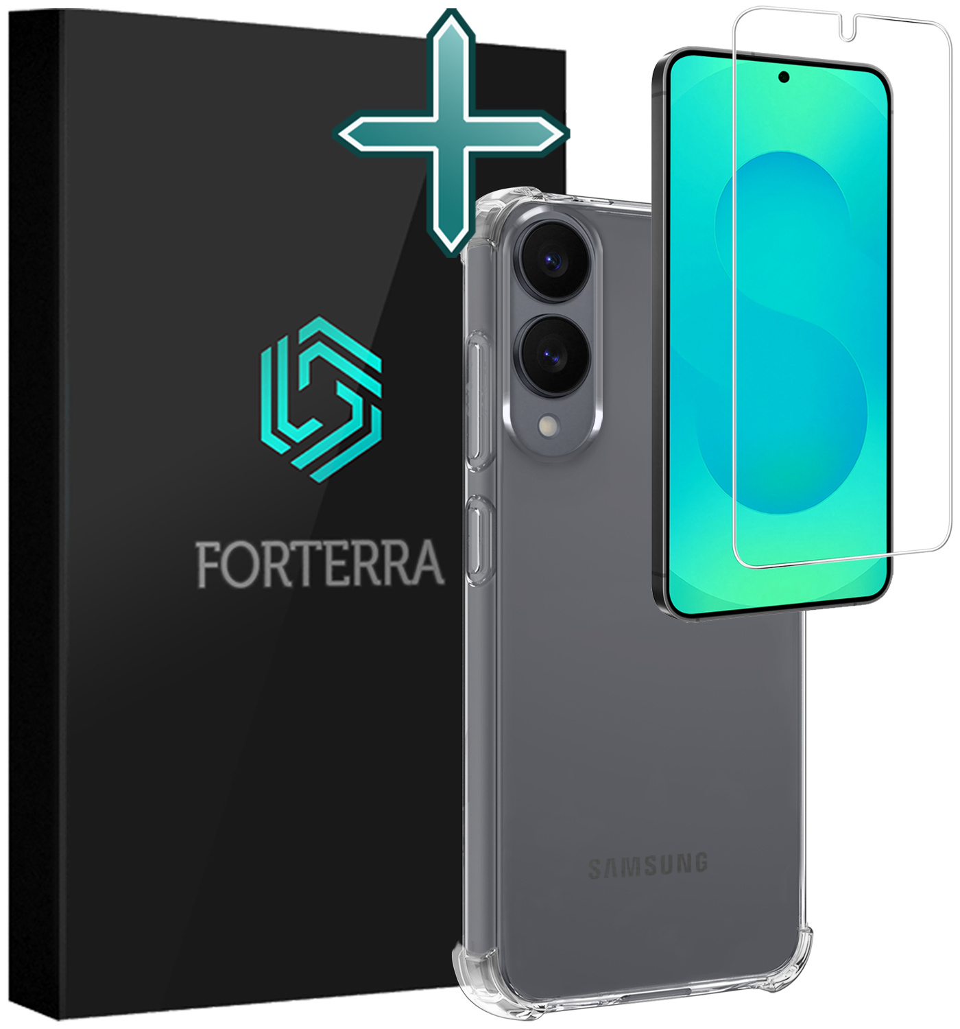 Forterra Forterra Samsung Galaxy S25 Edge Hoesje Shockproof Met Screenprotector