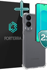 Forterra Forterra Samsung Galaxy S25 Edge Hoesje Shockproof Met 2x Screenprotector