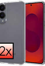 NoXx NoXx Samsung Galaxy S25 Edge Hoesje Siliconen - Transparant - 2 PACK