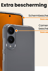 Nomfy Nomfy Samsung Galaxy S25 Edge Hoesje Siliconen - Transparant