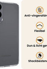 Nomfy Nomfy Samsung Galaxy S25 Edge Hoesje Siliconen - Transparant - 2 PACK