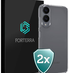 Forterra Forterra Samsung Galaxy S25 Edge Hoesje Siliconen - Transparant - 2 PACK