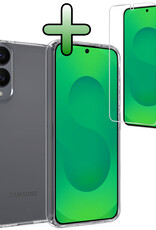BASEY. BASEY. Samsung Galaxy S25 Edge Hoesje Siliconen Met Screenprotector - Transparant