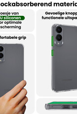BASEY. BASEY. Samsung Galaxy S25 Edge Hoesje Siliconen Met Screenprotector - Transparant