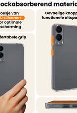 Nomfy Nomfy Samsung Galaxy S25 Edge Hoesje Siliconen Met Screenprotector - Transparant