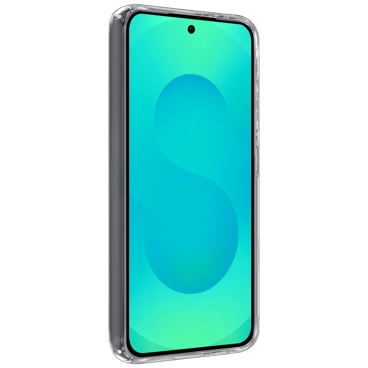 Forterra Forterra Samsung Galaxy S25 Edge Hoesje Siliconen Met 2x Screenprotector - Transparant