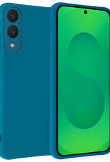 BASEY. BASEY. Samsung Galaxy S25 Edge Hoesje Siliconen - Donkerblauw