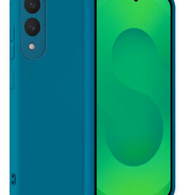 BASEY. BASEY. Samsung Galaxy S25 Edge Hoesje Siliconen - Donkerblauw