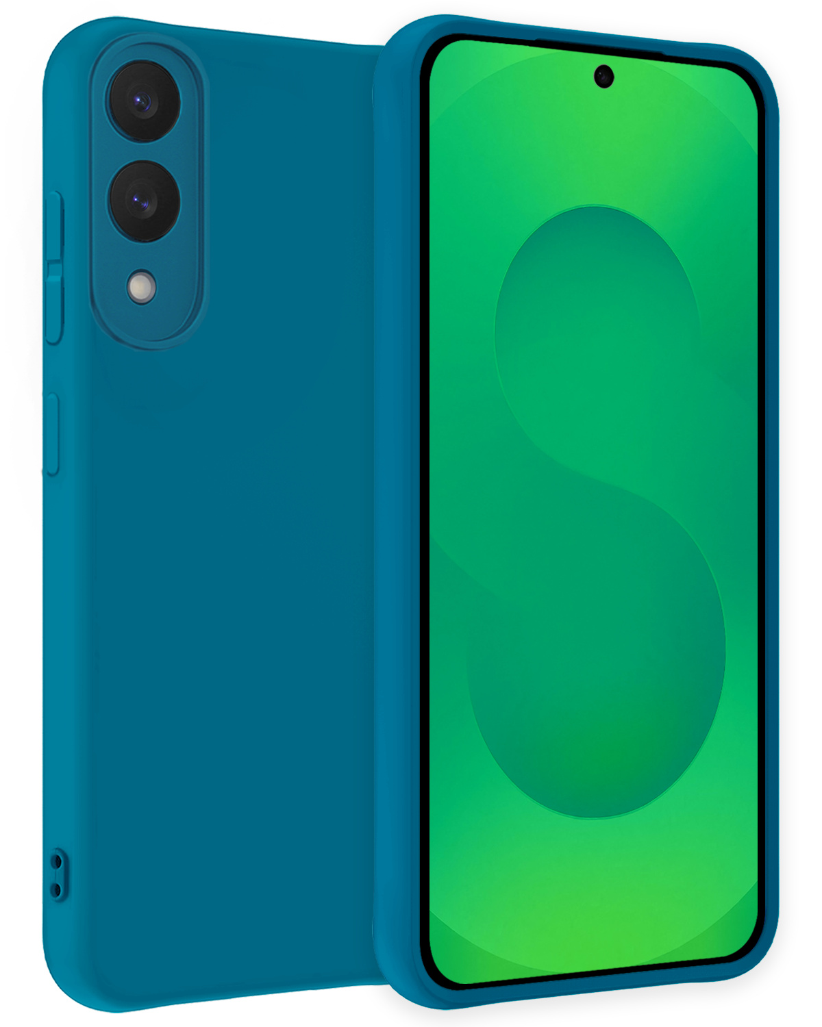 BASEY. BASEY. Samsung Galaxy S25 Edge Hoesje Siliconen - Donkerblauw