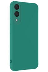 BASEY. BASEY. Samsung Galaxy S25 Edge Hoesje Siliconen - Donkergroen