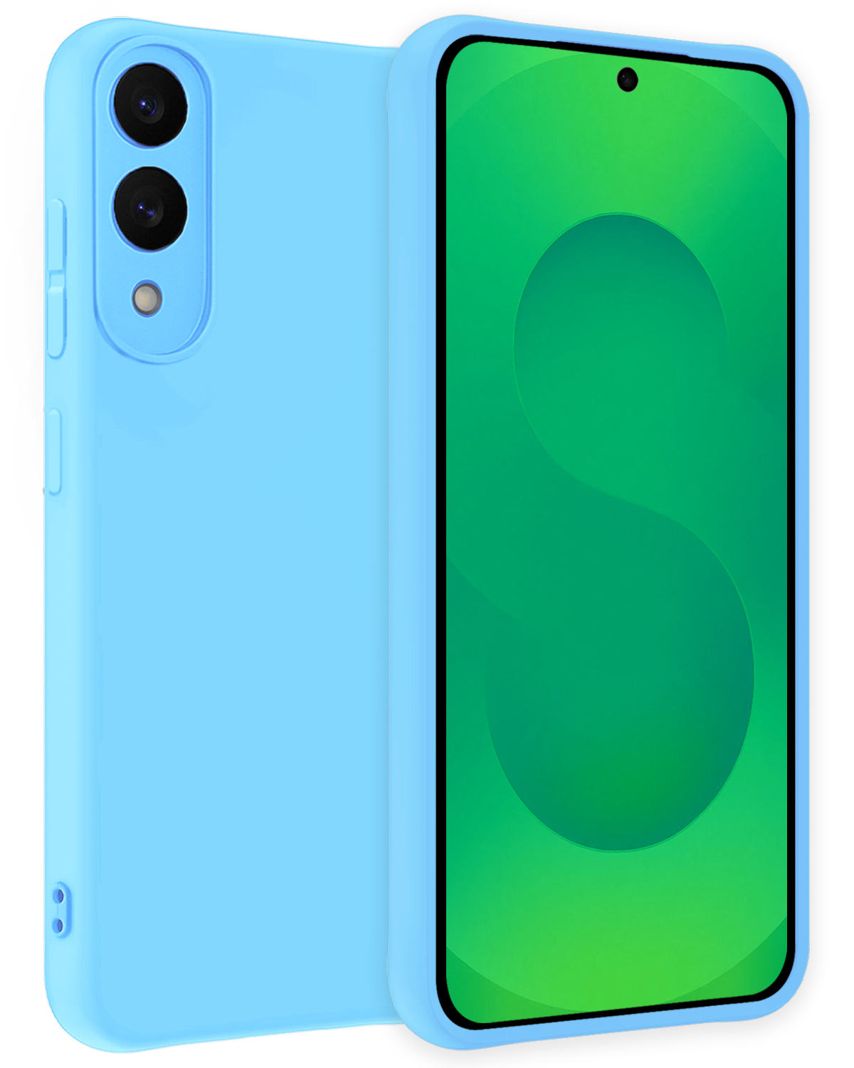 BASEY. BASEY. Samsung Galaxy S25 Edge Hoesje Siliconen - Lichtblauw