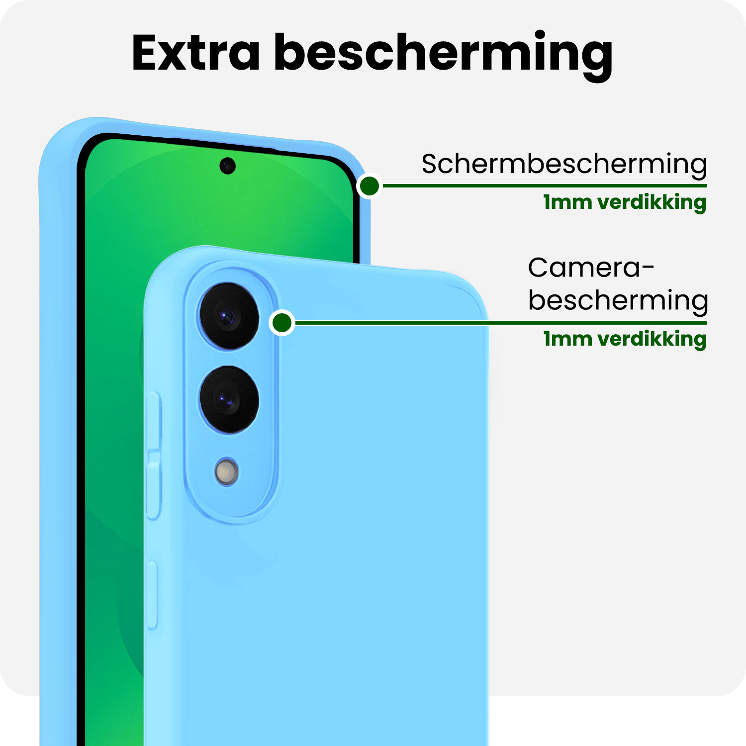 BASEY. BASEY. Samsung Galaxy S25 Edge Hoesje Siliconen - Lichtblauw