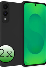 BASEY. BASEY. Samsung Galaxy S25 Edge Hoesje Siliconen - Zwart - 2 PACK