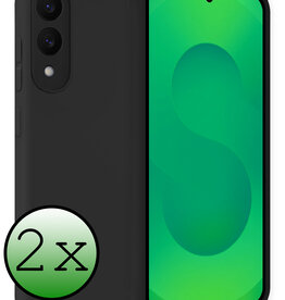 BASEY. BASEY. Samsung Galaxy S25 Edge Hoesje Siliconen - Zwart - 2 PACK