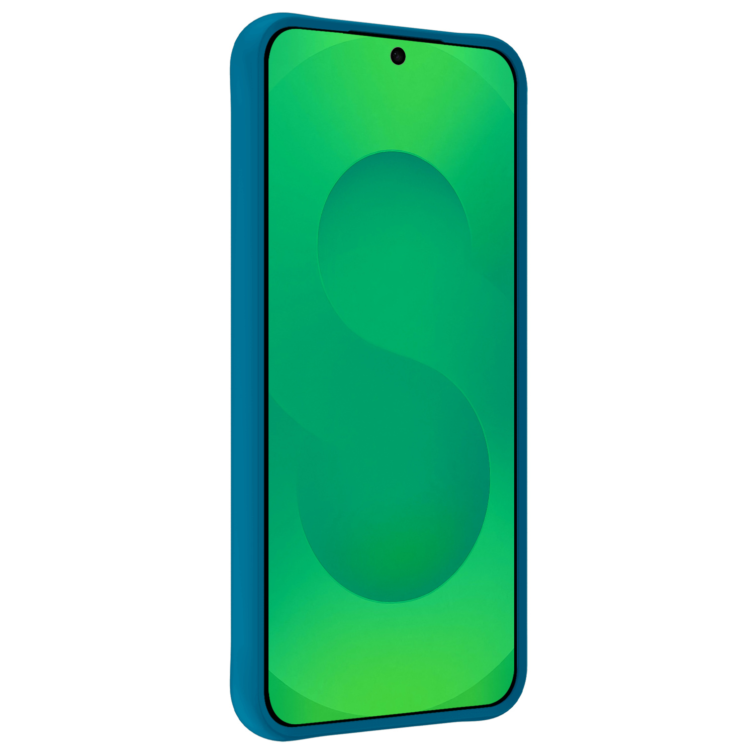 BASEY. BASEY. Samsung Galaxy S25 Edge Hoesje Siliconen Met Screenprotector - Donkerblauw