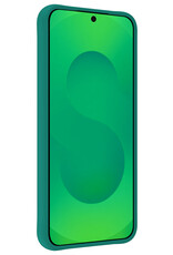 BASEY. BASEY. Samsung Galaxy S25 Edge Hoesje Siliconen Met 2x Screenprotector - Donkergroen