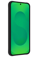 BASEY. BASEY. Samsung Galaxy S25 Edge Hoesje Siliconen Met 2x Screenprotector - Zwart