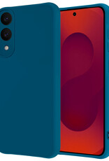 NoXx NoXx Samsung Galaxy S25 Edge Hoesje Siliconen - Donkerblauw