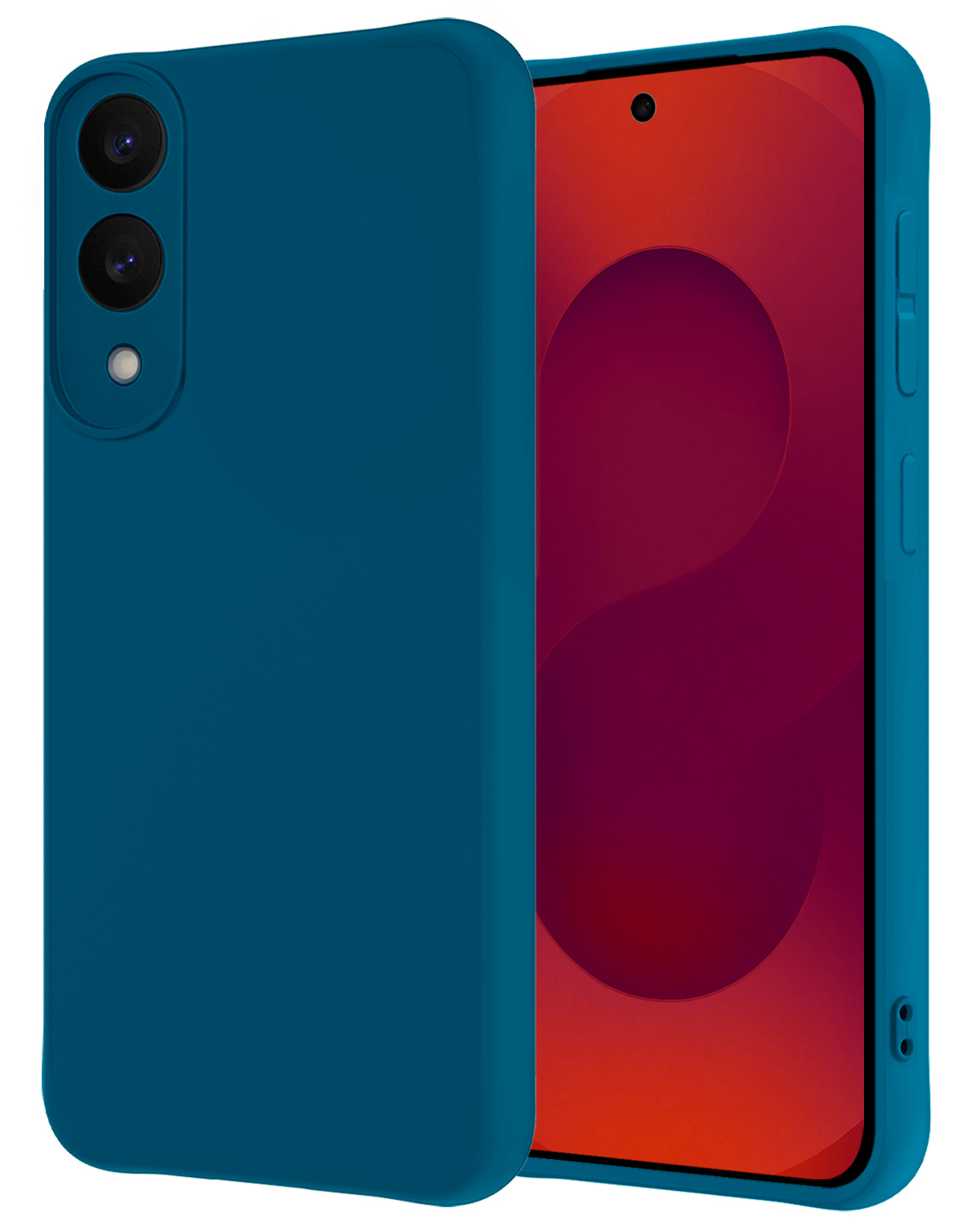 NoXx NoXx Samsung Galaxy S25 Edge Hoesje Siliconen - Donkerblauw