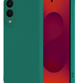 NoXx NoXx Samsung Galaxy S25 Edge Hoesje Siliconen - Donkergroen