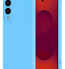 NoXx NoXx Samsung Galaxy S25 Edge Hoesje Siliconen - Lichtblauw