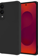 NoXx NoXx Samsung Galaxy S25 Edge Hoesje Siliconen - Zwart