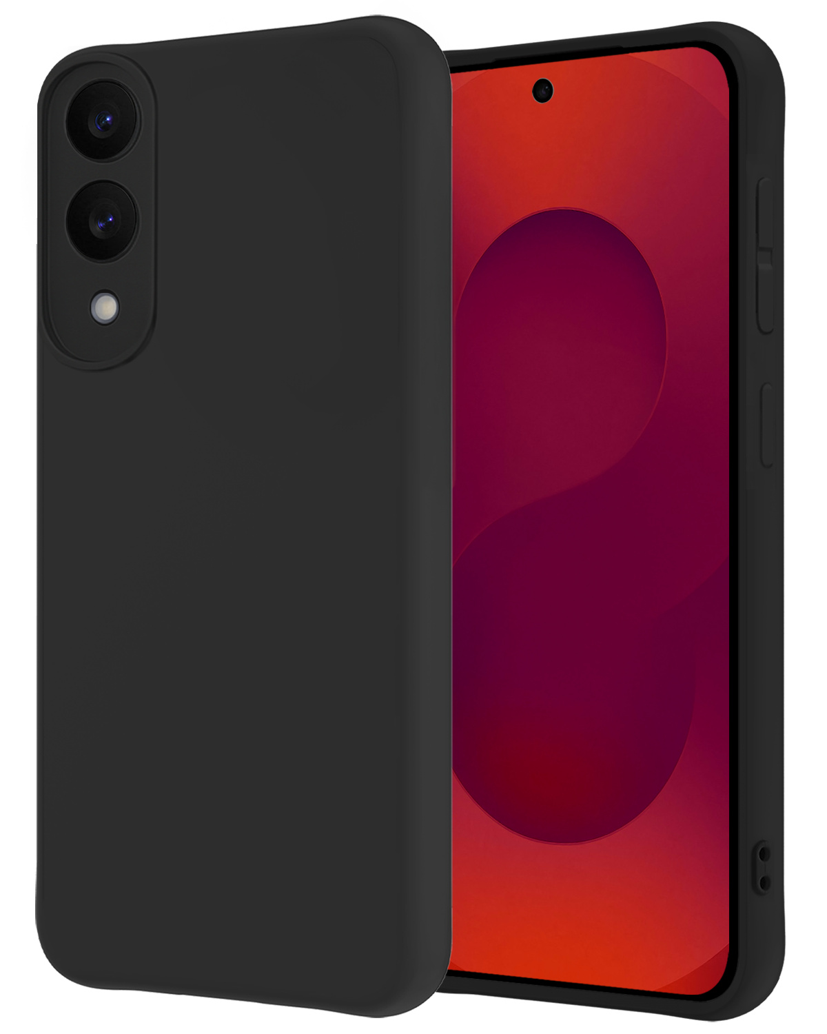 NoXx NoXx Samsung Galaxy S25 Edge Hoesje Siliconen - Zwart