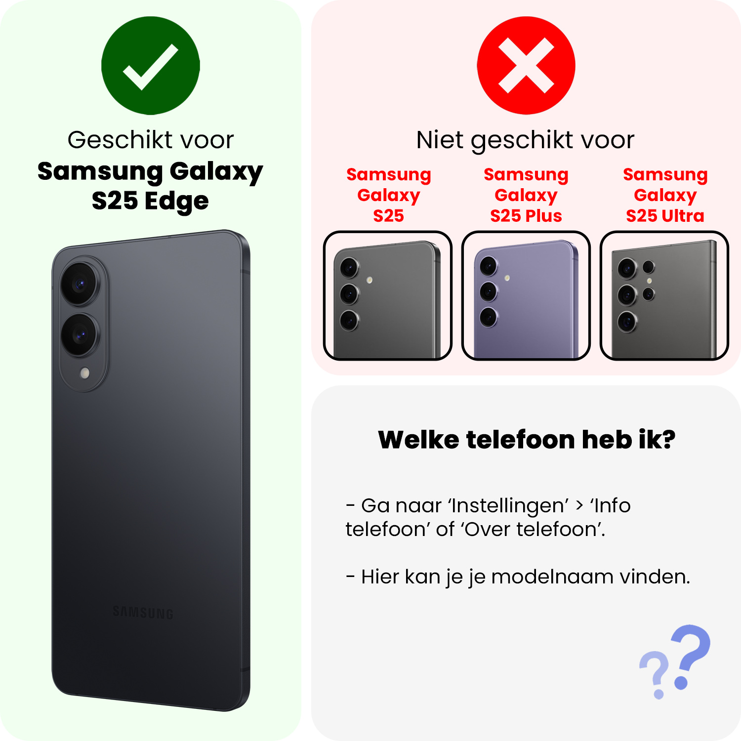 NoXx NoXx Samsung Galaxy S25 Edge Hoesje Siliconen - Zwart