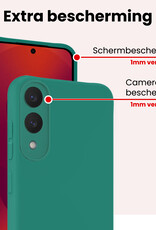 NoXx NoXx Samsung Galaxy S25 Edge Hoesje Siliconen - Donkergroen - 2 PACK