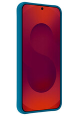 NoXx NoXx Samsung Galaxy S25 Edge Hoesje Siliconen Met Screenprotector - Donkerblauw