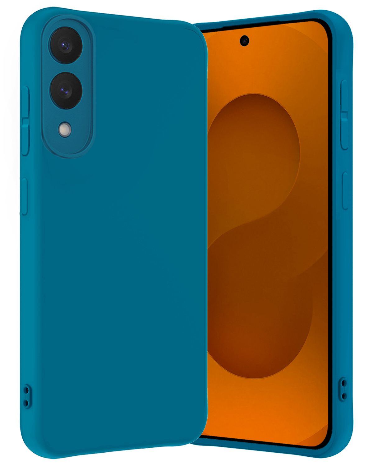 Nomfy Nomfy Samsung Galaxy S25 Edge Hoesje Siliconen - Donkerblauw