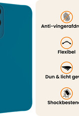 Nomfy Nomfy Samsung Galaxy S25 Edge Hoesje Siliconen - Donkerblauw