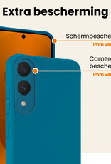 Nomfy Nomfy Samsung Galaxy S25 Edge Hoesje Siliconen - Donkerblauw