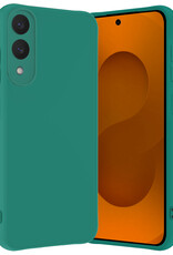 Nomfy Nomfy Samsung Galaxy S25 Edge Hoesje Siliconen - Donkergroen