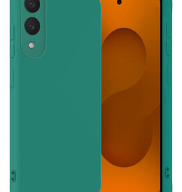 Nomfy Nomfy Samsung Galaxy S25 Edge Hoesje Siliconen - Donkergroen