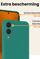 Nomfy Nomfy Samsung Galaxy S25 Edge Hoesje Siliconen - Donkergroen