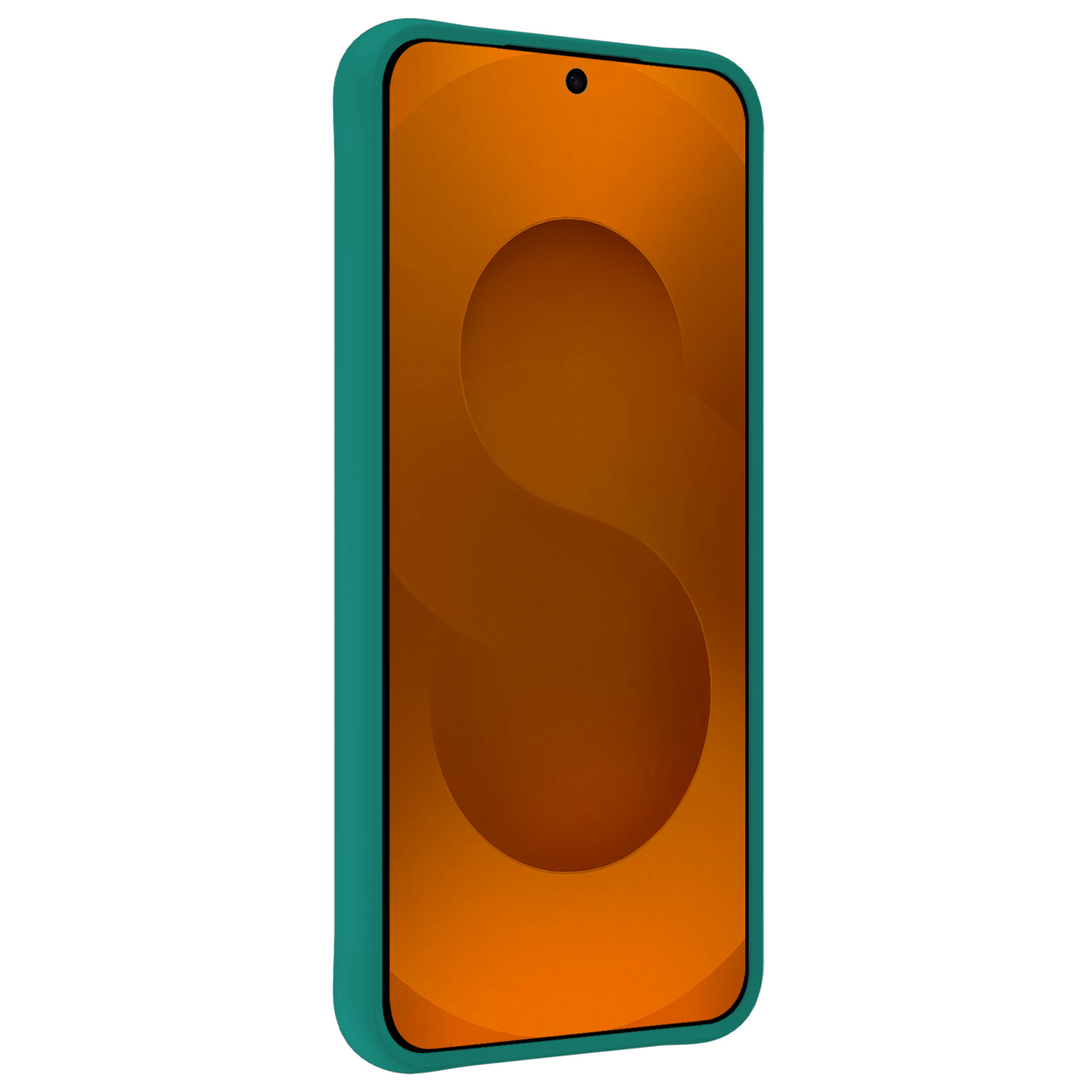 Nomfy Nomfy Samsung Galaxy S25 Edge Hoesje Siliconen - Donkergroen