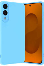 Nomfy Nomfy Samsung Galaxy S25 Edge Hoesje Siliconen - Lichtblauw