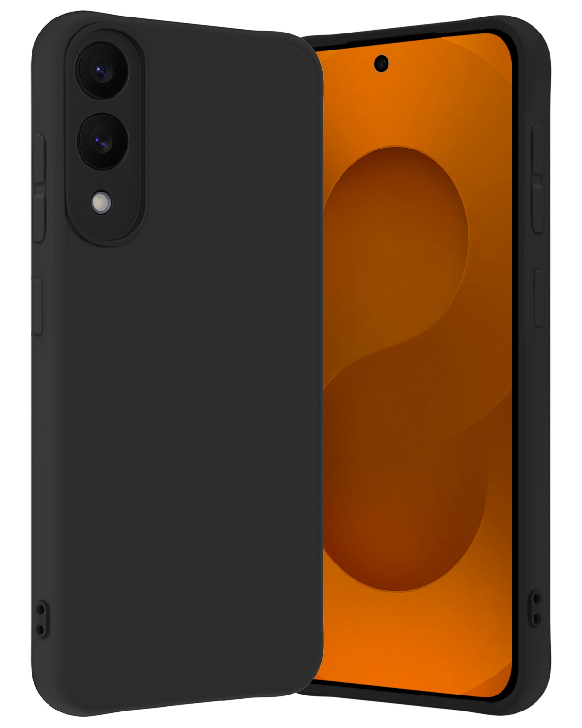 Nomfy Nomfy Samsung Galaxy S25 Edge Hoesje Siliconen - Zwart