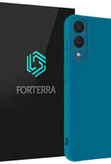 Forterra Forterra Samsung Galaxy S25 Edge Hoesje Siliconen - Donkerblauw