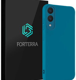 Forterra Forterra Samsung Galaxy S25 Edge Hoesje Siliconen - Donkerblauw