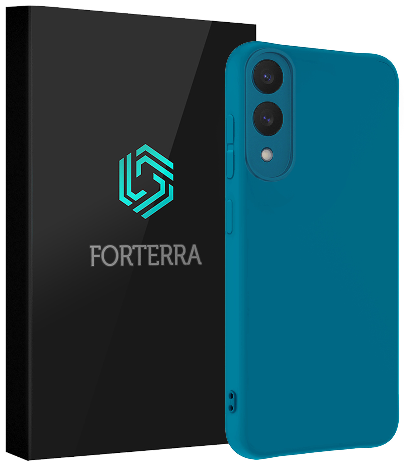 Forterra Forterra Samsung Galaxy S25 Edge Hoesje Siliconen - Donkerblauw