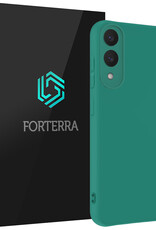 Forterra Forterra Samsung Galaxy S25 Edge Hoesje Siliconen - Donkergroen