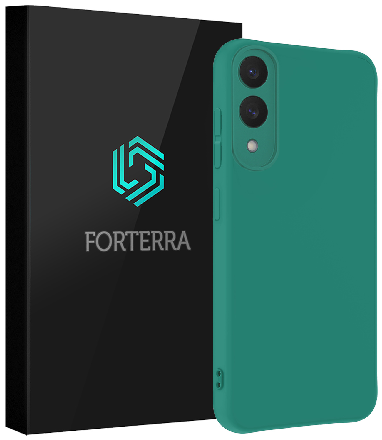 Forterra Forterra Samsung Galaxy S25 Edge Hoesje Siliconen - Donkergroen