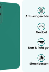 Forterra Forterra Samsung Galaxy S25 Edge Hoesje Siliconen - Donkergroen