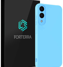 Forterra Forterra Samsung Galaxy S25 Edge Hoesje Siliconen - Lichtblauw