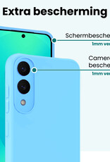 Forterra Forterra Samsung Galaxy S25 Edge Hoesje Siliconen - Lichtblauw