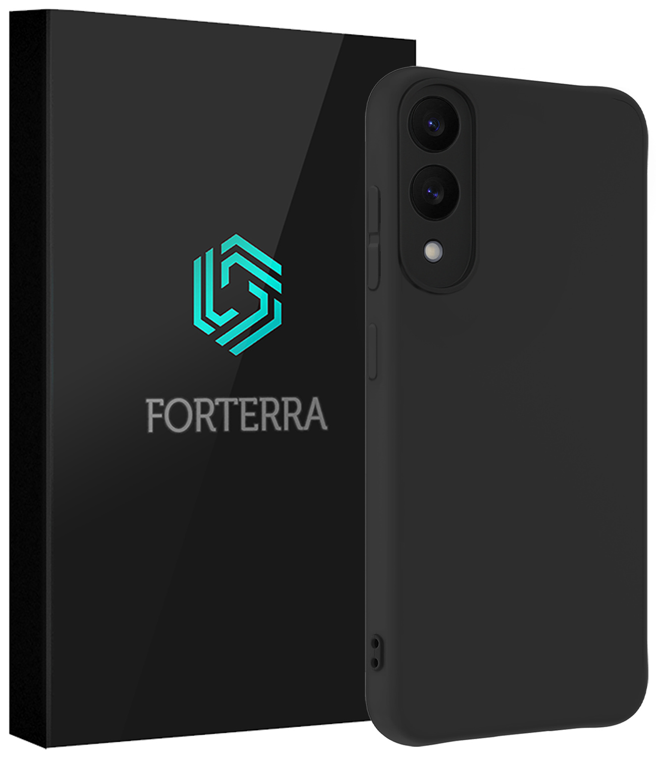 Forterra Forterra Samsung Galaxy S25 Edge Hoesje Siliconen - Zwart