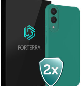 Forterra Forterra Samsung Galaxy S25 Edge Hoesje Siliconen - Donkergroen - 2 PACK