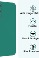 Forterra Forterra Samsung Galaxy S25 Edge Hoesje Siliconen - Donkergroen - 2 PACK